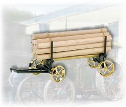 Wilesco Lumber Wagon Black/Brass A426